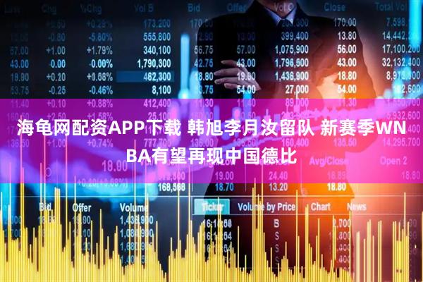 海龟网配资APP下载 韩旭李月汝留队 新赛季WNBA有望再现中国德比