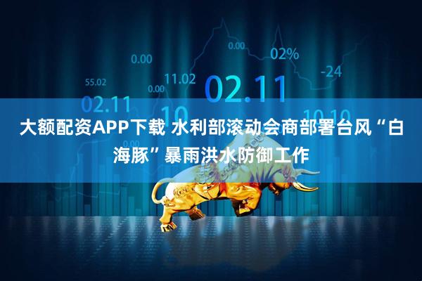 大额配资APP下载 水利部滚动会商部署台风“白海豚”暴雨洪水防御工作